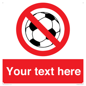 Custom No Ball Games Sign